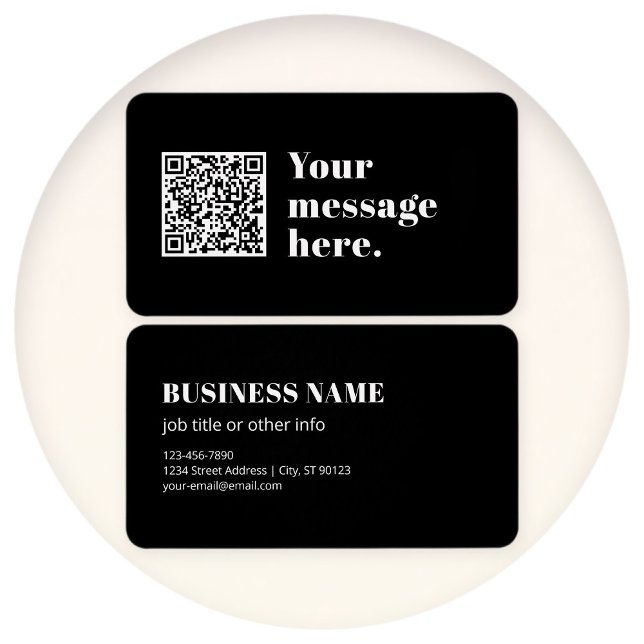 Your own Uploaded QR code & Editable Retro Text (Creator Uploaded)