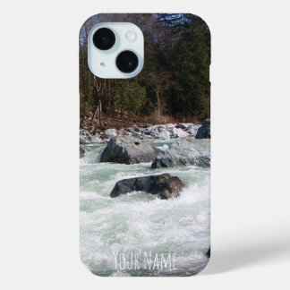 Your Own Whitewater Photo Personalised Vertical iPhone 15 Case