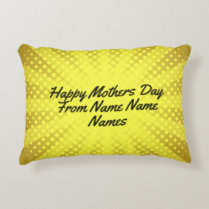 Your own words my word customised text Yellow Sun  Decorative Cushion