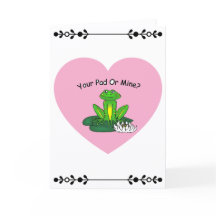 Your Pad Or Mine? Valentine's Day Card
