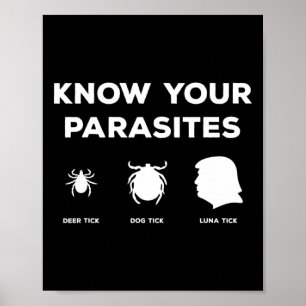 Your Parasites Anyone But Anti Trump Protest Caric Poster