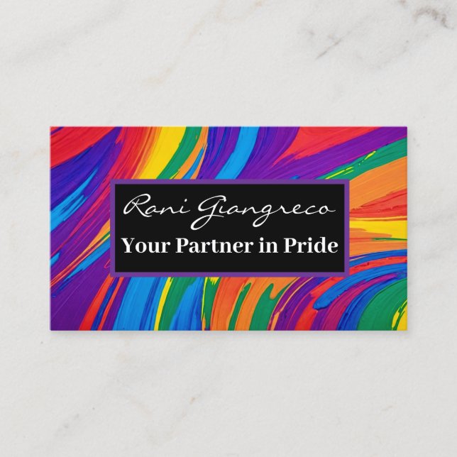 Your Partner in Pride Business Card (Front)