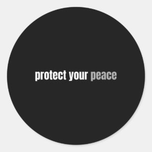 Your Peace Calm Tranquillity Relax Mental Health Classic Round Sticker