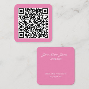 Your Personal QR Code Linked to Your URL  Square Business Card