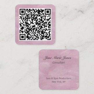 Your Personal QR Code Linked to Your URL Square Business Card