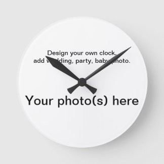 Your personal wall clock, add photos. round clock