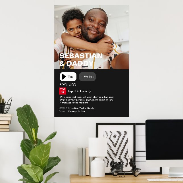 Your Personalised Movie Synopsis Photo  Poster (Home Office)