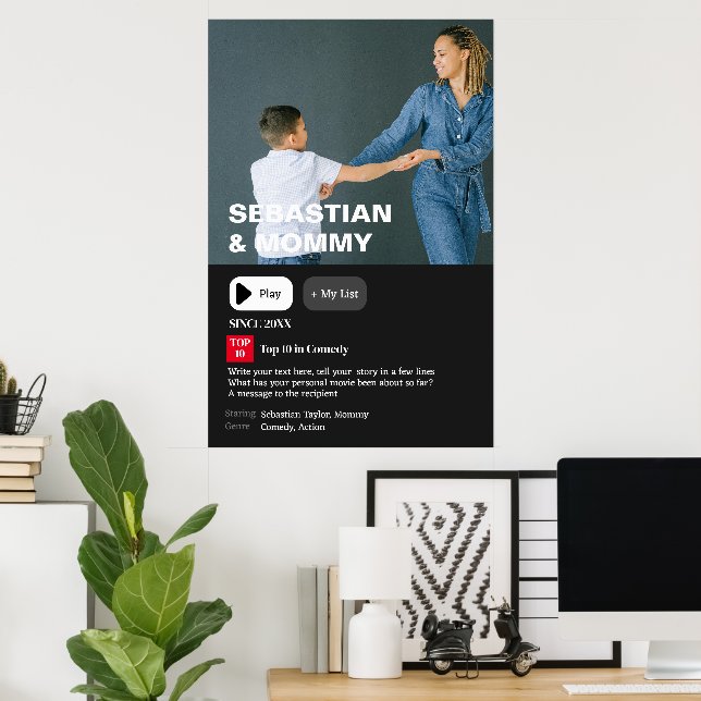 Your Personalised Movie Synopsis Photo  Poster (Home Office)