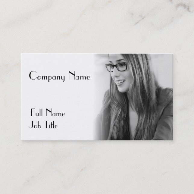 Your Personalised Photo Design Business Card (Front)