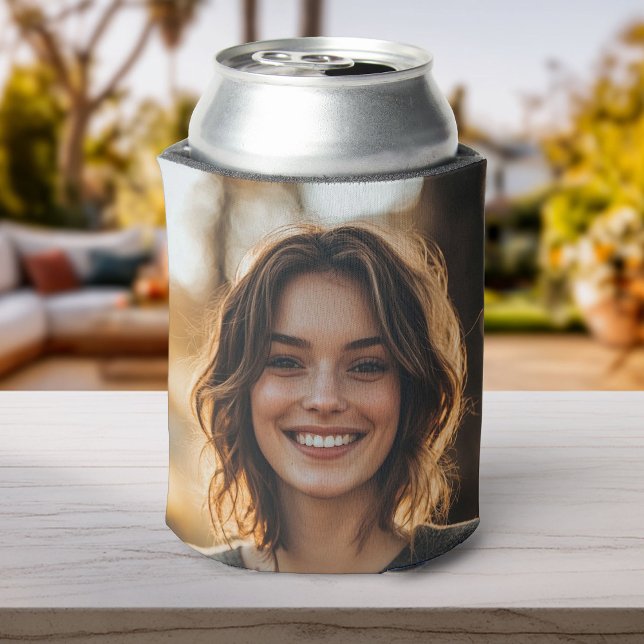 Your Personalized 2 Photo Template Double Sided Can Cooler (Creator Uploaded)