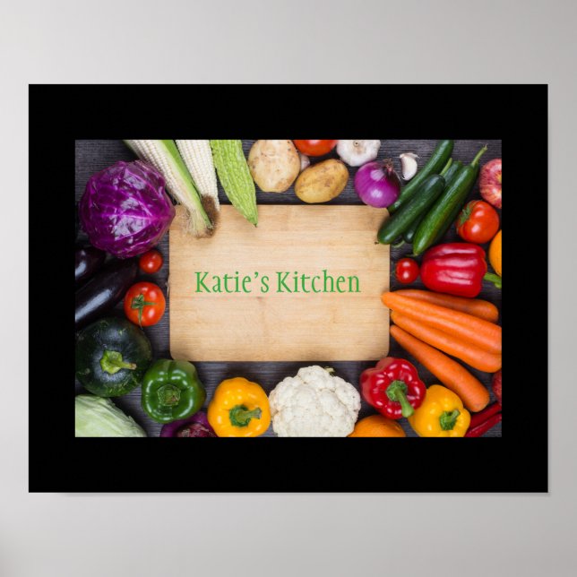 Your Personlized Name Kitchen Art Poster (Front)