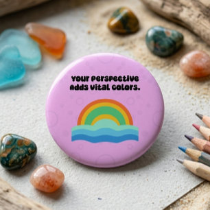 Your Perspective Adds Vital Colours Neurodiversity 6 Cm Round Badge
