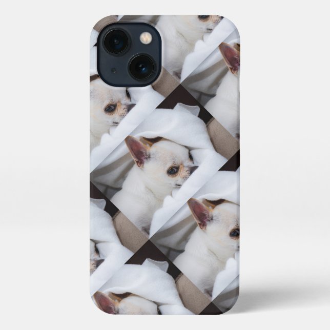 Your pet dog puppy custom photo chihuahua pattern iPhone case (Back)