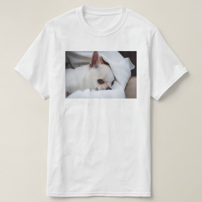 Your pet dog puppy custom photo chihuahua T-Shirt (Design Front)