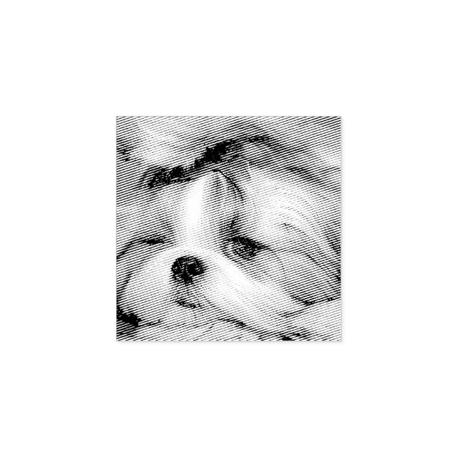 Your pet dog puppy custom photo rubber stamp (Imprint)