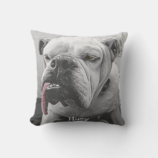 Your pet name, black white coloured eyes and tongu cushion