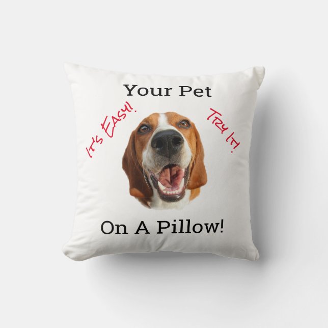 Your Pet On A Cushion (Front)