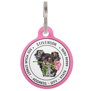 Your Pet Photo Address Name Pet ID Tag Template