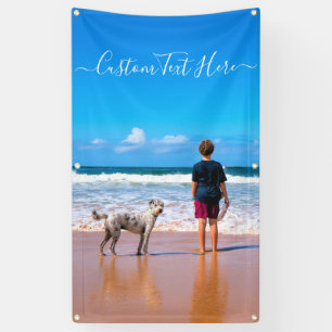 Your Pet Photo Banner with Custom Text