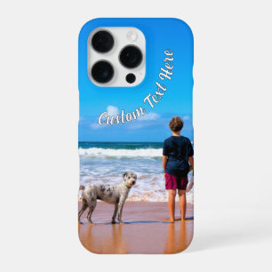 Your Pet Photo iPhone Case with Custom Text