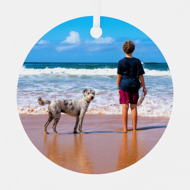 Your Pet Photo Personalised Christmas Ornaments (Front)
