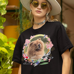 YOUR PET PHOTO - Sakura and Koi on black shirts