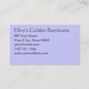 Your Pet Related Business card
