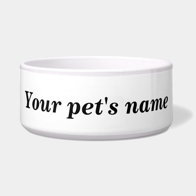 Your Pet's Name on Pet Bowl (Front)