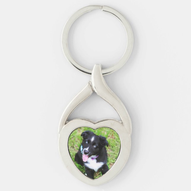 Your Pet's Photo Custom Key Ring (Front)