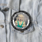 Your Photo 50th Birthday Number Pattern | Black