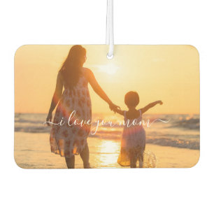 Your Photo Air Freshener Text - I Love You Mum