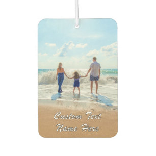 Your Photo Air Freshener with Custom Text Name