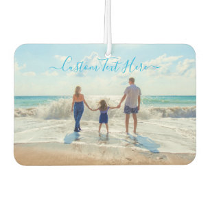 Your Photo Air Freshener with Custom Text Name