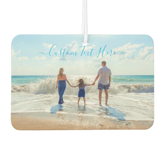 Your Photo Air Freshener with Custom Text Name (Front)
