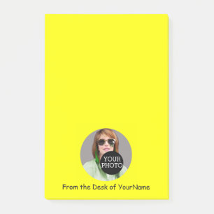 Your Photo and Message Customise Easily Yellow Post-it Notes