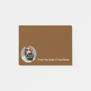 Your Photo and Message Customise This Easily Brown Post-it Notes