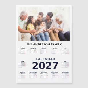 Your Photo and Name Customisable 2027 Calendar