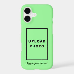 Your Photo and Name on Light Green Background