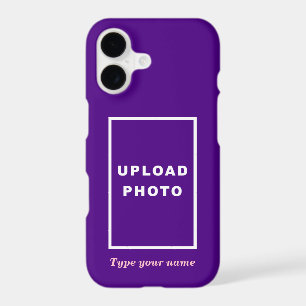 Your Photo and Name on Purple Background