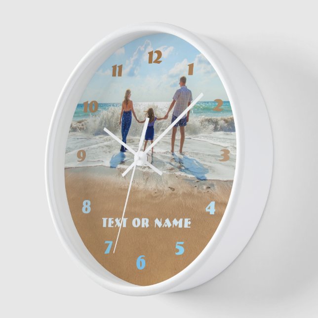 Your Photo and Text Clock Custom Fonts and Size (Angle)