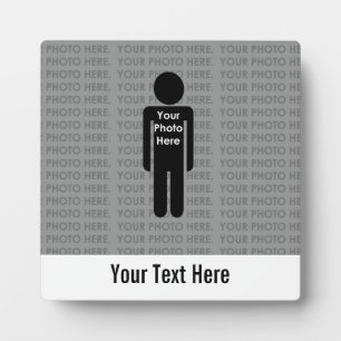 Your Photo and Text Here Custom Photo Plaque