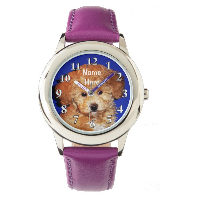YOUR PHOTO and TEXT, Kids Wrist Watch (Front)