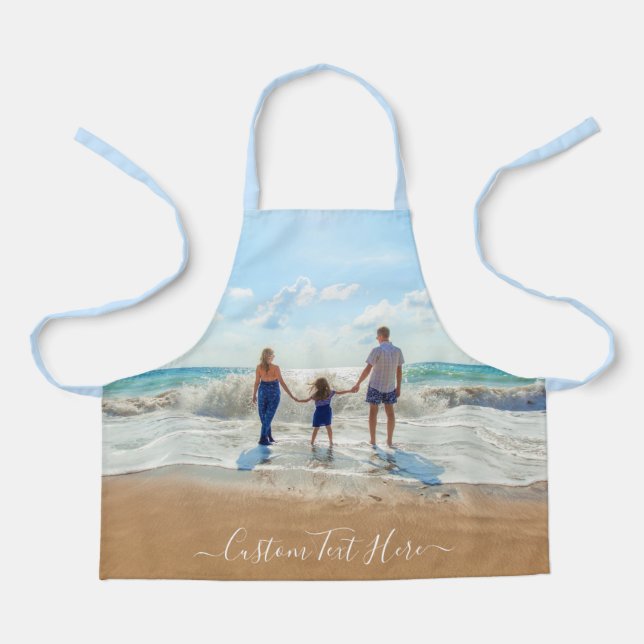 Your Photo Apron Gift with Custom Text Name (Front)