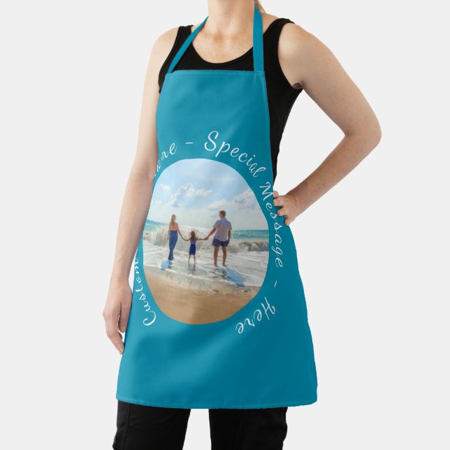 Your Photo Apron with Custom Text and Colours (Insitu)