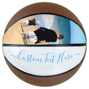Your Photo Basketball with Custom Text Name