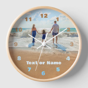 Your Photo Clock with Custom Text