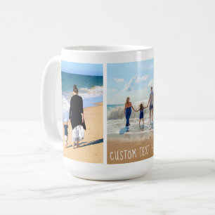 Your Photo Collage Coffee Mug with Custom Text
