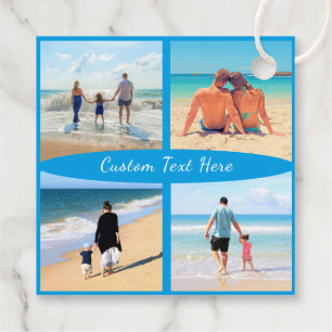 Your Photo Collage Gift Tags with Custom Text