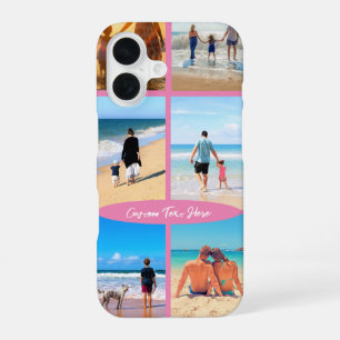 Your Photo Collage iPhone Case with Custom Text