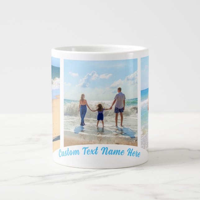 Your Photo Collage Mug with Custom Text (Front)